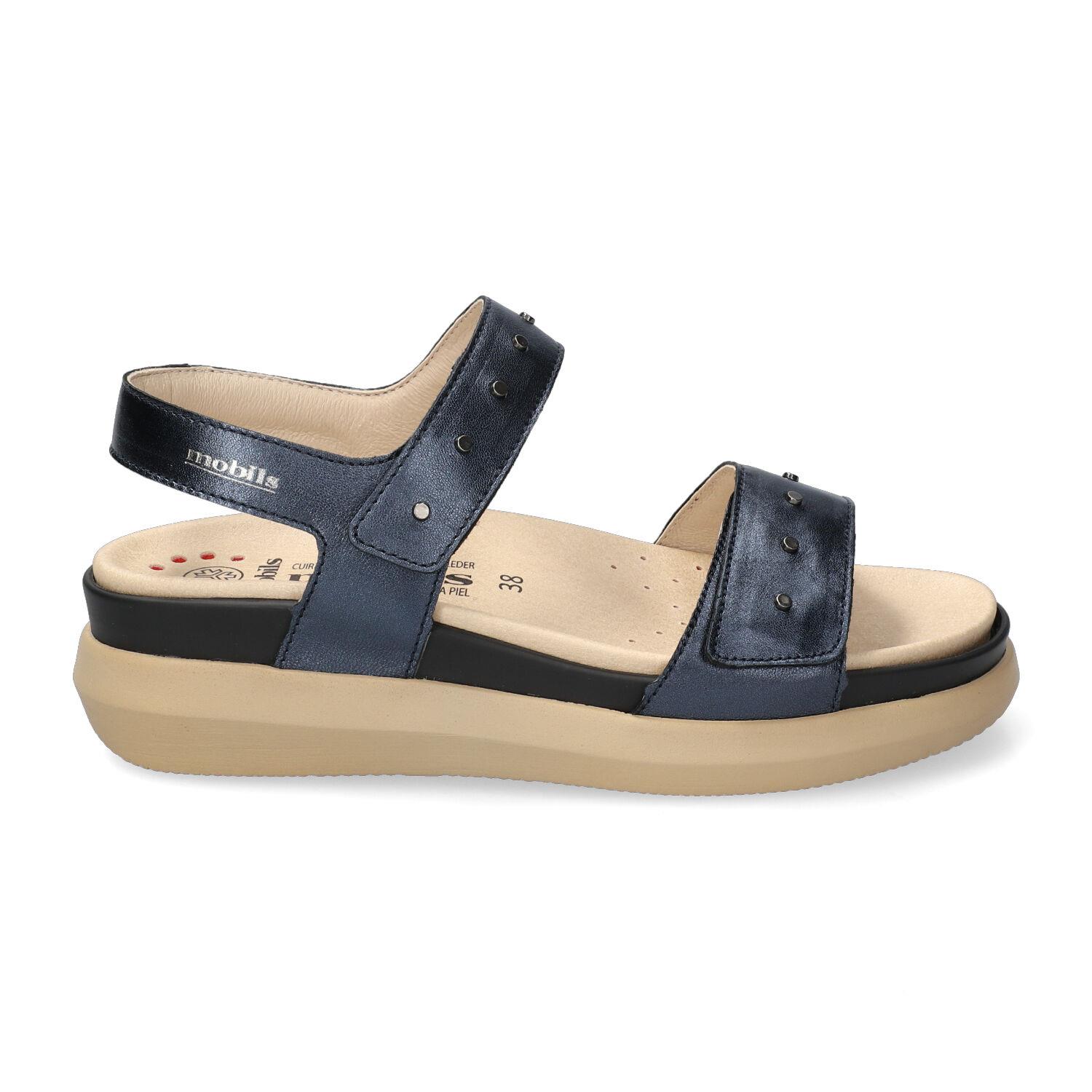 sandales femme modèle Farra Bleu jean - Mephisto